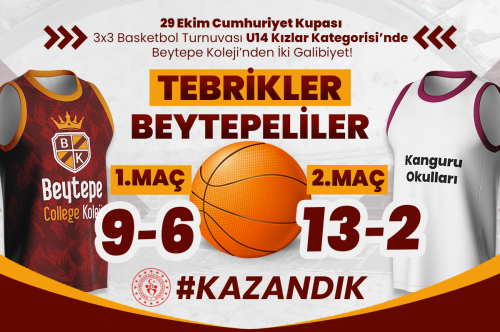 29 Ekim Cumhuriyet Kupası 3x3 Basketbol Turnuvası’nda Beytepe Koleji’nden İki Galibiyet!