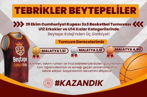 29 EKİM CUMHURİYET KUPASI'NDA BEYTEPE KOLEJİ RÜZGÂRI!