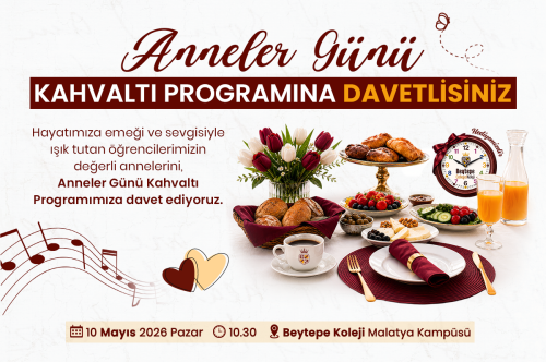 ANNELER GÜNÜ KAHVALTI PROGRAMINA DAVETLİSİNİZ