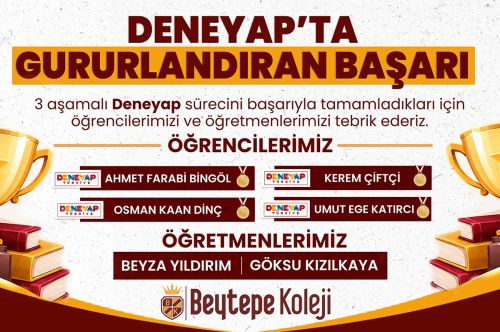 BAŞARI TESADÜF DEĞİL, EĞİTİMİN SONUCUDUR!
