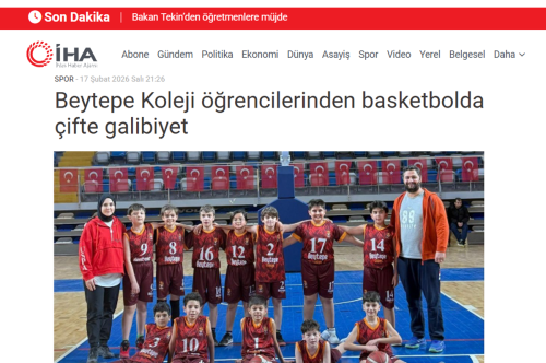 BASKETBOL'DA ÇİFTE GALİBİYET