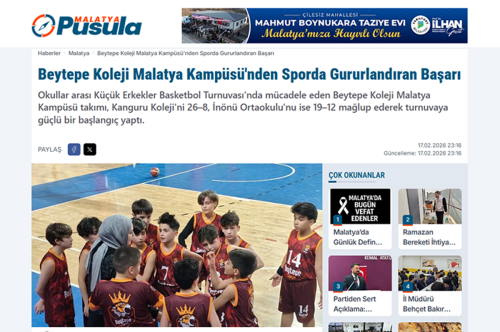 BEYTEPE'DEN SPORDA GURURLANDIRAN BAŞARI