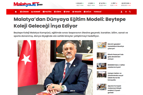 Malatya’dan Dünyaya Eğitim Modeli: Beytepe Koleji Geleceği İnşa Ediyor