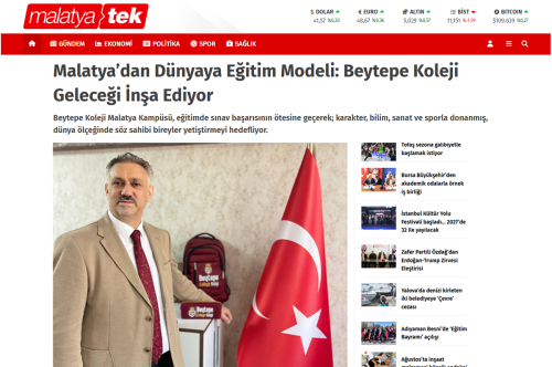 Malatya’dan Dünyaya Eğitim Modeli: Beytepe Koleji Geleceği İnşa Ediyor