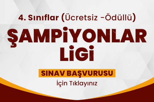 ŞAMPİYONLAR LİGİ SINAV BAŞVURUSU
